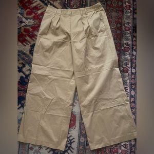 NY&CO Khaki high waisted wide leg trousers size xl 3/$20